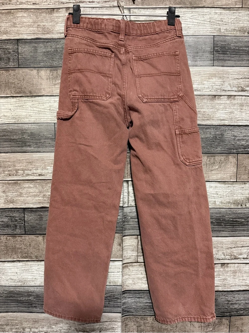 Old Navy Baggy Jeans Girls Size 12 (Inseam 25.5) Adjustable Waist Carpenter